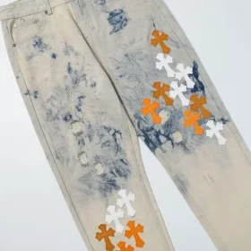 Chrome Hearts St. Barth Tie-Dye Jeans