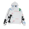 Chrome Hearts Stencil Kapuzenpullover in Weiß/Mehrfarbig