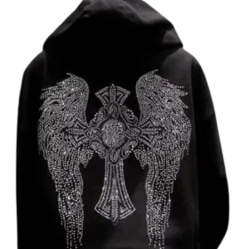 Chrome Hearts Strass-Kapuzenpullover