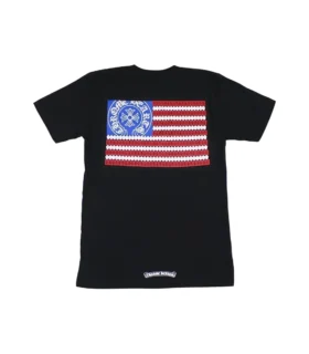 Chrome Hearts T-Shirt mit amerikanischer Flagge
