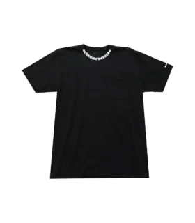 Chrome Hearts T-Shirt mit Buchstaben am Kragen und kurzen Ärmeln