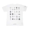 Chrome Hearts T-Shirt mit mehreren Logos und kurzen Ärmeln Chrome Hearts T-Shirt mit mehreren Logos und kurzen Ärmeln