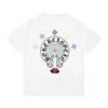 Chrome Hearts T-Shirt mit Multi-Logo und Lippen-Design Chrome Hearts T-Shirt mit Multi-Logo und Lippen-Design