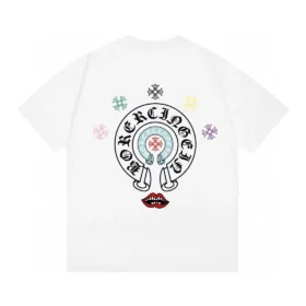 Chrome Hearts T-Shirt mit Multi-Logo und Lippen-Design