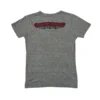 Chrome Hearts T-Shirt mit V-Ausschnitt und Rückenaufdruck in Grau/Rot Chrome Hearts T-Shirt mit V-Ausschnitt und Rückenaufdruck in Grau/Rot
