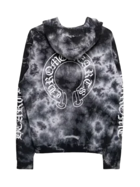 Chrome Hearts Tie-Dye-Kapuzenpullover mit Horseshoe-Motiv