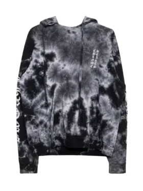 Chrome Hearts Tie-Dye-Kapuzenpullover mit Horseshoe-Motiv