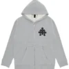 Chrome Hearts Triple Leather Cross Zip-up-Kapuzenpullover