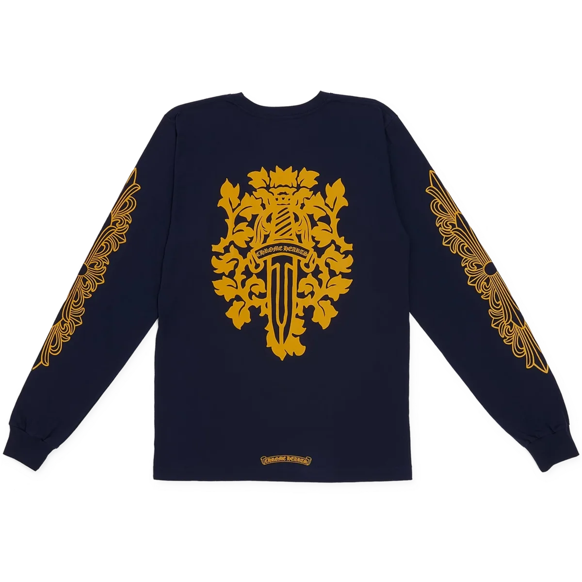 Chrome Hearts V89 Dagger Langarm-T-Shirt Chrome Hearts V89 Dagger Langarm-T-Shirt