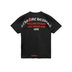 Chrome Hearts Vegas Rolling Stones Tongue Black Tee