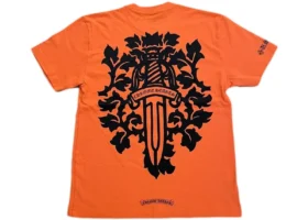 Chrome Hearts Vine Dagger T-Shirt Orange Schwarz