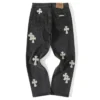 Chrome Hearts White Cross Patch Denim Jeans Chrome Hearts White Cross Patch Denim Jeans