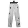 Chrome Hearts White Leopard Cross Jeans Chrome Hearts White Leopard Cross Jeans
