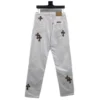 Chrome Hearts White Leopard Cross Jeans Chrome Hearts White Leopard Cross Jeans