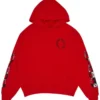 Chrome Hearts X Matty Boy Flames Kapuzenpullover Rot Chrome Hearts X Matty Boy Flames Kapuzenpullover Rot