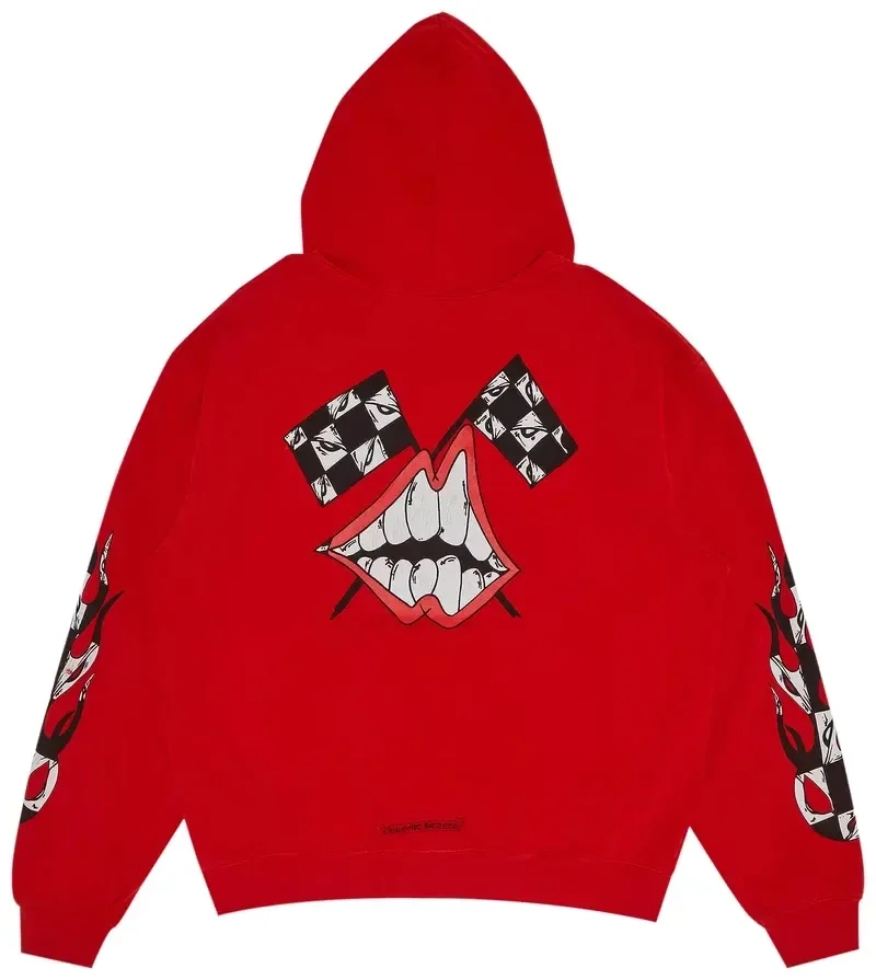 Chrome Hearts X Matty Boy Flames Kapuzenpullover Rot Chrome Hearts X Matty Boy Flames Kapuzenpullover Rot
