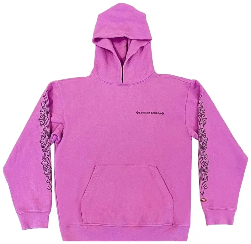 Chrome Hearts X Matty Boy Web-Kapuzenpullover Lila Chrome Hearts X Matty Boy Web-Kapuzenpullover Lila