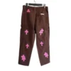 Chrome Style Brown Carpenter Hearts Hosen