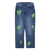 Firmranch-Hose mit aufgenähtem Kreuz von Chrome Hearts Firmranch-Hose mit aufgenähtem Kreuz von Chrome Hearts