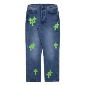 Firmranch-Hose mit aufgenähtem Kreuz von Chrome Hearts