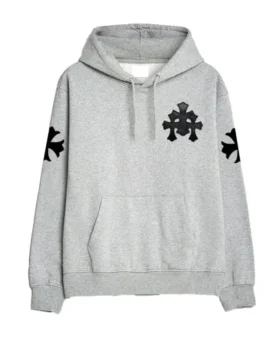 Grauer Chrome Hearts Kapuzenpullover Grauer Chrome Hearts Kapuzenpullover