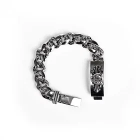 Herz-Insignien-ID-Armband mit Fancy Chain-Kette Herz-Insignien-ID-Armband mit Fancy Chain-Kette