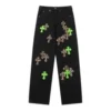 Jeans mit Lederpatches