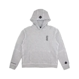 Kapuzenpullover mit „Fuck You“-Lederpatch Kapuzenpullover mit „Fuck You“-Lederpatch