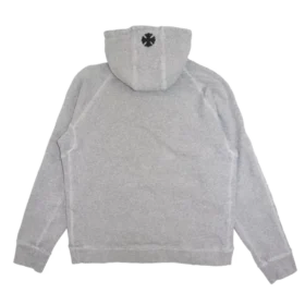 Kapuzenpullover mit „Fuck You“-Lederpatch Kapuzenpullover mit „Fuck You“-Lederpatch