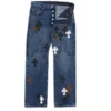 Lemandik Straight-Leg-Jeans mit Cross Patch