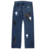 Lemandik Straight-Leg-Jeans mit Cross Patch
