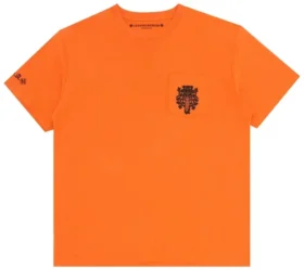 Orangefarbenes Chrome Hearts-Shirt