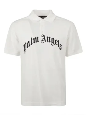 Polohemd mit geschwungenem Logo von Collabs X Saint
