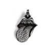 Rolling Stones Zunge & Lippen-Anhänger mit Diamant