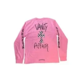 Rosa Chrome Hearts Langarmshirt