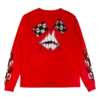 Rotes Chrome Hearts Langarmshirt Rotes Chrome Hearts Langarmshirt