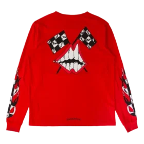 Rotes Chrome Hearts Langarmshirt