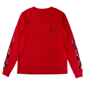 Rotes Chrome Hearts Langarmshirt