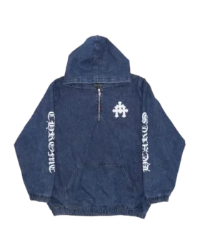 Ruckus Hooded Denim Cross Patch Jacke