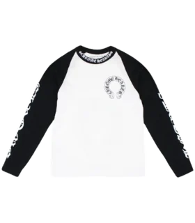 Schwarz-weißes Chrome Hearts-Shirt