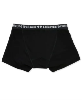 Schwarze Boxershorts aus Baumwolle mit schwarz-weißem Jacquard Schwarze Boxershorts aus Baumwolle mit schwarz-weißem Jacquard