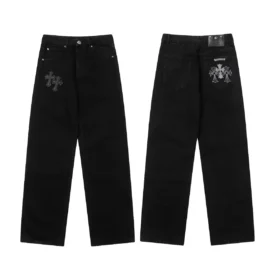 Schwarze Chrome Hearts-Jeans