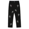 Strass-Kreuz-Chrome Hearts-Hose