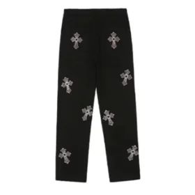 Strass-Kreuz-Chrome Hearts-Hose