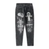 Von Chrome Hearts inspirierte Jeans