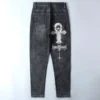 Von Chrome Hearts inspirierte Jeans