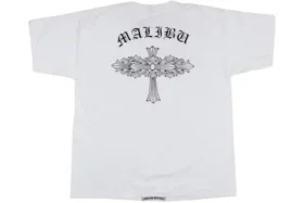 Weißes Chrome Heart-Shirt
