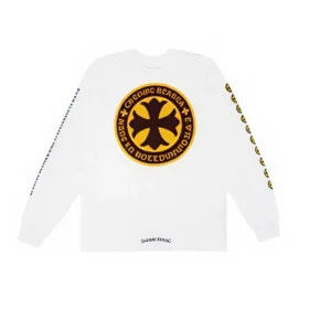 Weißes Chrome Hearts Langarmshirt